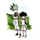 killua and gon tattoo design idea