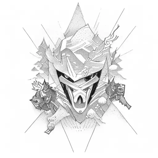 Snowboarding tattoo design idea