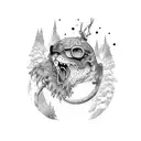 Snowboarding tattoo design idea