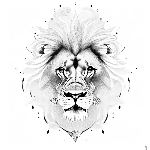 Lion 2 baby tattoo design idea