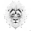 Lion 2 baby tattoo design idea