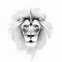Lion 2 baby tattoo design idea