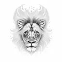 Lion 2 baby tattoo design idea