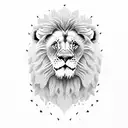 Lion 2 baby tattoo design idea