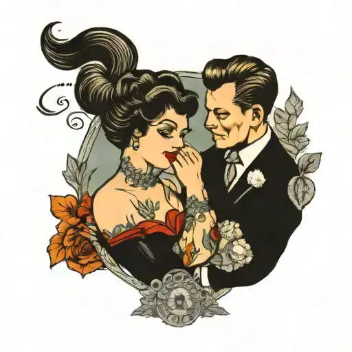 husband soulmate hair love height tattoo design idea