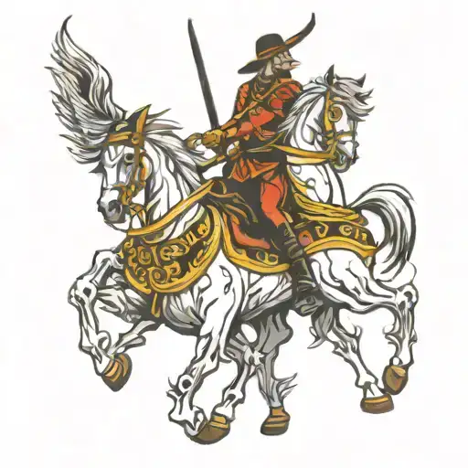 horsemen tattoo design idea