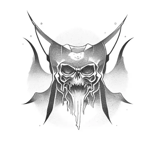 midevil wizard tattoo design idea