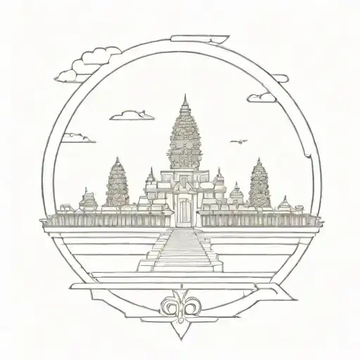 Angkor Wat tattoo design idea
