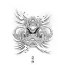 cyber sigilism tattoo design idea