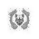 Waffe mit Alkohol, Drogen, gebrochenes Herz, hingefallen und wieder aufgestanden tattoo design idea