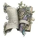 dipiction of the Bible verse "2 Timothy 1:7"  tattoo design idea