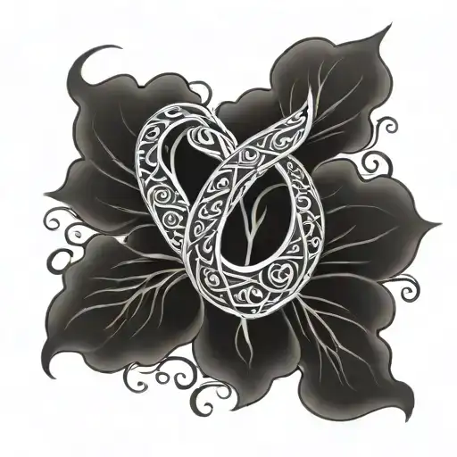 Arabic wore for freedom with breast cancer symbol  tattoo design idea