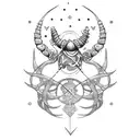 Libra and Scorpio  tattoo design idea