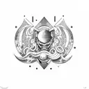 Libra and Scorpio  tattoo design idea