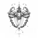 Libra and Scorpio  tattoo design idea