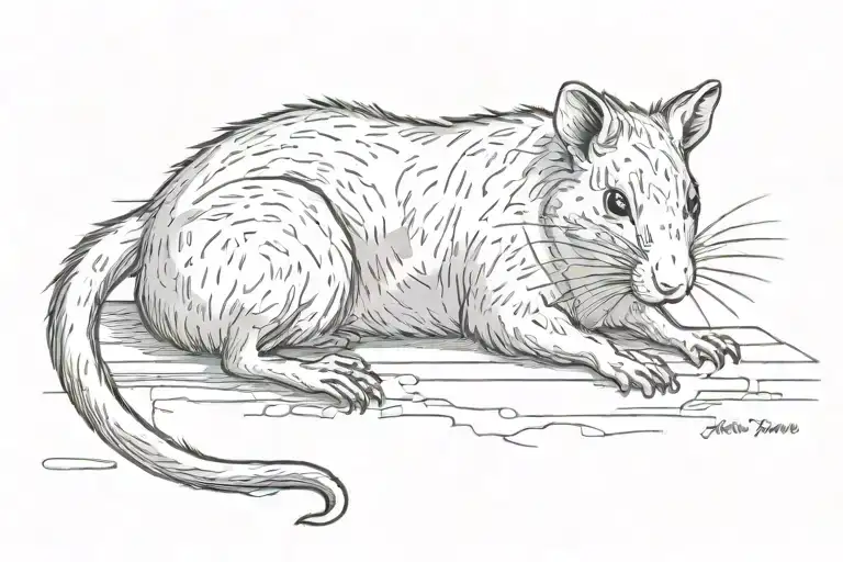 jesus love you but i don't rat tattoo design idea