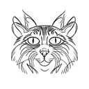 siamese cat sleeping with tabby cat tattoo design idea