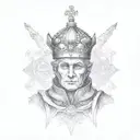 king Baldwin iv tattoo design idea
