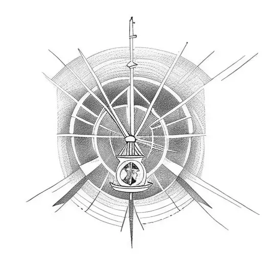 sailboat with message in a bottle with words grace and faith tattoo design idea