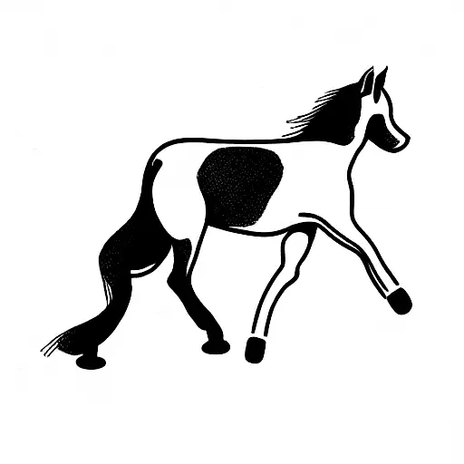 Horse, Dog and Cat tattoo design idea