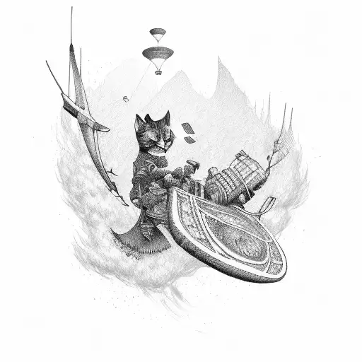 Airborne 77 tattoo design idea