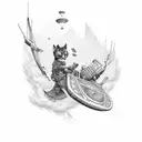 Airborne 77 tattoo design idea