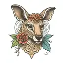 kangaroo tattoo design idea