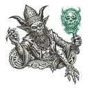  old witch doctor tattoo design idea