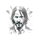 john wick tattoo design idea