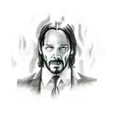 john wick tattoo design idea