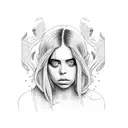 Billie Eilish  tattoo design idea