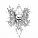 very aggressive heavy metal band words  tattoo design idea