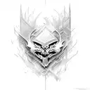 very aggressive heavy metal band words  tattoo design idea