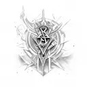 very aggressive heavy metal band words  tattoo design idea