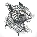 panther tattoo design idea