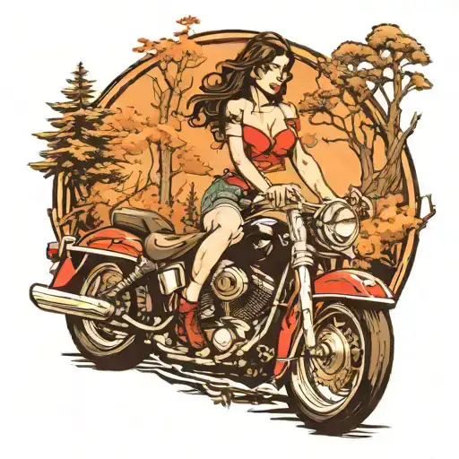 Harley pin up girl online