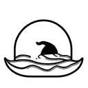 red chilly with surfing hat tattoo design idea