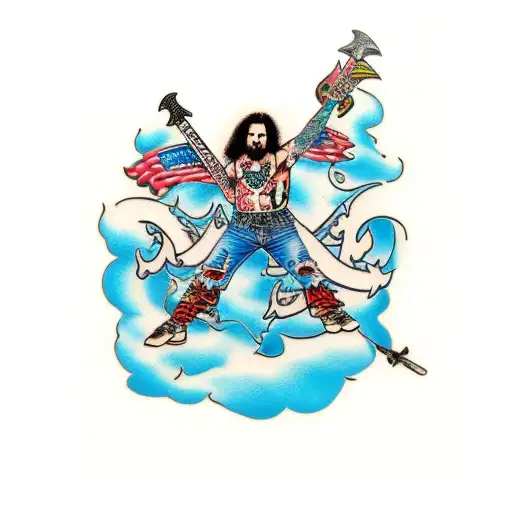 dimebag Darrell  tattoo design idea