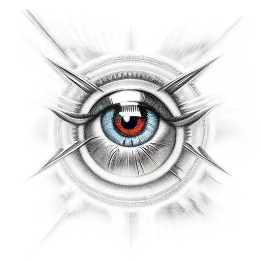 Eye of Ra tattoo design idea