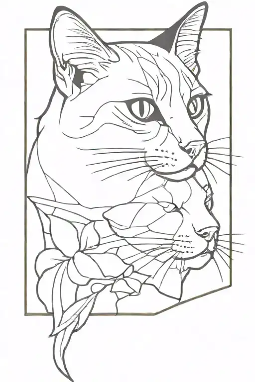 cat memorial tattoo tattoo design idea