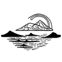outline of Sicily tattoo design idea