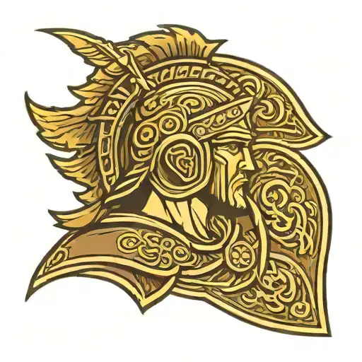 ancient roman warrior, leather crafts, handmade tattoo design idea