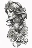 gypsy tattoo design idea