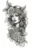 gypsy tattoo design idea