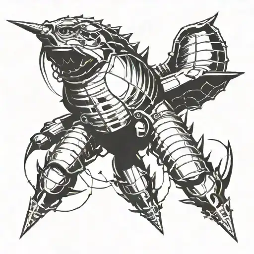 helldiver 2 tattoo design idea