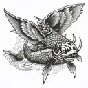 helldiver 2 tattoo design idea