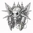 helldiver 2 tattoo design idea