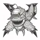 helldiver 2 tattoo design idea