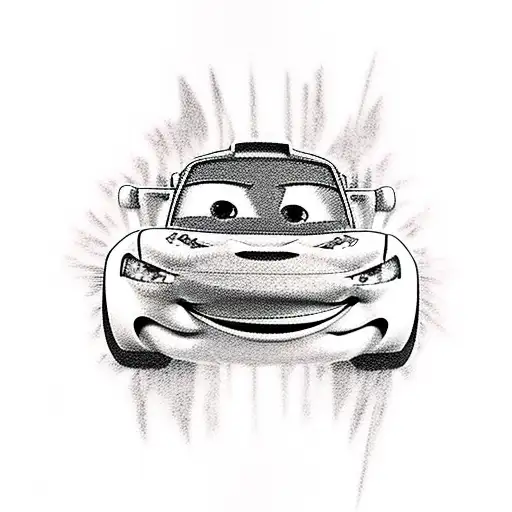 disney lightning mcqueen tattoo design idea