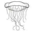 Animal jellyfish with a phrase that says Trust in the process tattoo design idea